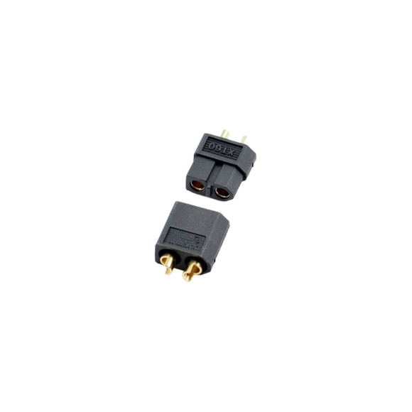 XT-60 BLACK CONNECTOR (MALE/FEMALE) - CENTRO - C0350
