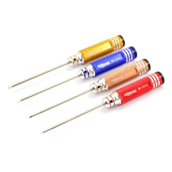 HEX DRIVER SET 4 sizes (1.5/2.0/2.5/3.0mm) - FASTRAX - FAST617