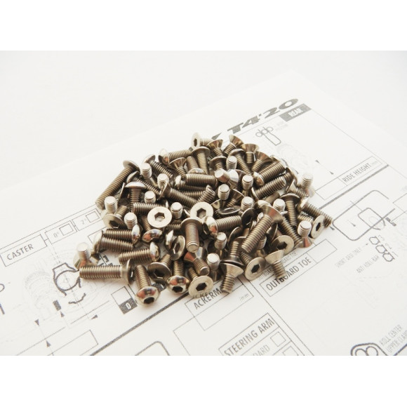  T4'20 Titanium Hex Socket Screw Set - HIRO SEIKO - 48579