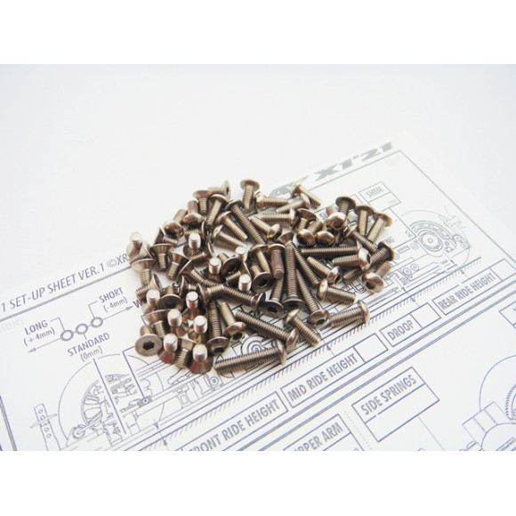 X1'21 Titanium Hex Socket Screw Set - HIRO SEIKO - 48636
