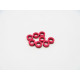  3mm Alloy Spacer Set (2.0t) [Red] - 48464 - HIRO SEIKO