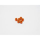 Rondelles alu 3mm 3.0mm (6) Orange - HIRO SEIKO - 48484