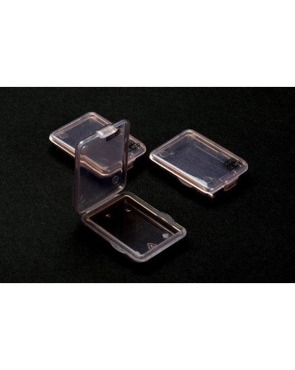 Mini case 35x25x6mm black (x3) - HIRO SEIKO - 48658