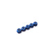 Ecrous nylstop alu 2mm Bleu foncé - HIRO SEIKO - 69214