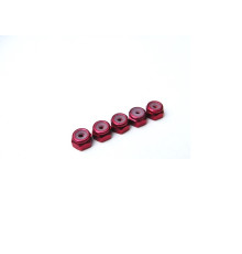  2mm Alloy Nylon Nut [Red] - 69216 - HIRO SEIKO