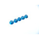 Ecrous épaulés nylstop alu 2mm Bleu clair - HIRO SEIKO - 69231