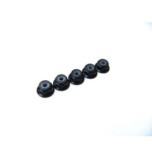  2mm Alloy Flange Nylon Nut [Black] - 69235 - HIRO SEIKO