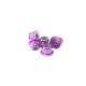 Ecrous épaulés nylstop alu 3mm Violet - HIRO SEIKO - 69239