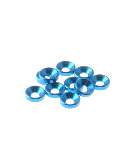 Rondelles cuvettes alu 3mm Bleu clair - HIRO SEIKO - 69249