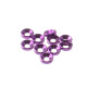 Rondelles cuvettes alu 3mm Violet - HIRO SEIKO - 69251