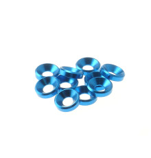 Rondelles cuvettes alu 4mm Bleu clair - HIRO SEIKO - 69255