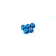  2mm Alloy Nylon Nut (S) [TAMIYA-Blue] - 69541 - HIRO SEIKO