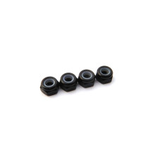  3mm Alloy Nylon Nut (S_Size) [Black] - 69854 - HIRO SEIKO