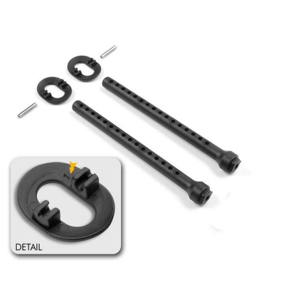 Front Body Mount Set +1mm Height - XRAY - 301323