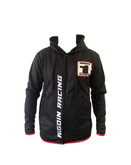 Sweat zippé Aigoin Racing Noir - Taille L - AIGOIN RACING - 002L