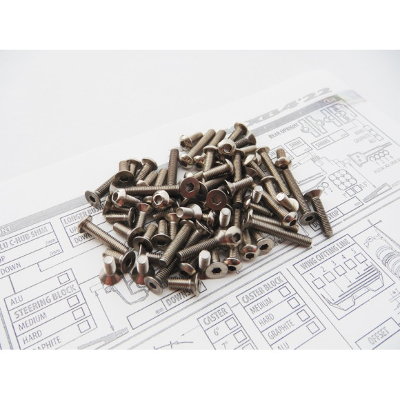 Xb4C/D'22 Titanium Hex Socket Screw Set - HIRO SEIKO - 48691