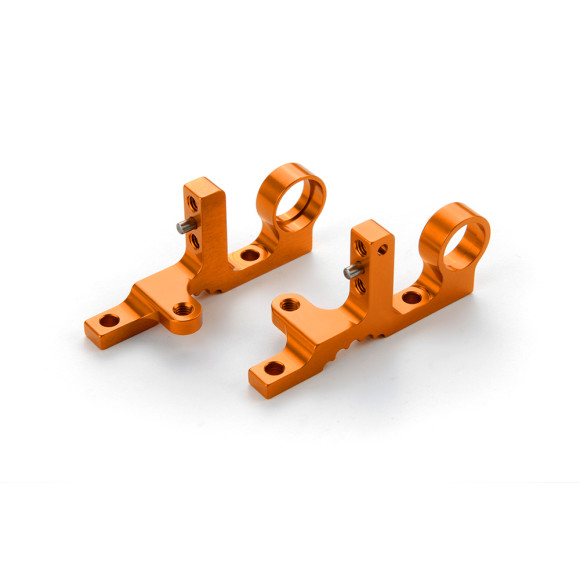 T4F ALU FRONT UPPER CLAMP (L+R) - ORANGE - 302038-O - XRAY