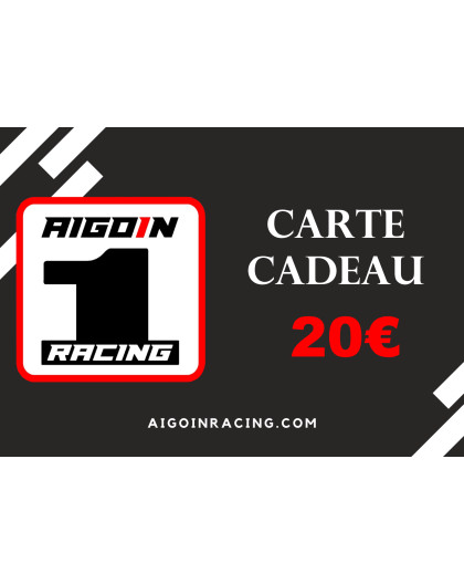 Carte cadeau Aigoin Racing 20€ - AIGOIN RACING - AR-BA20
