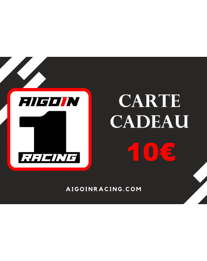 Gift card 10€ Aigoin Racing - AIGOIN RACING - AR-BA10