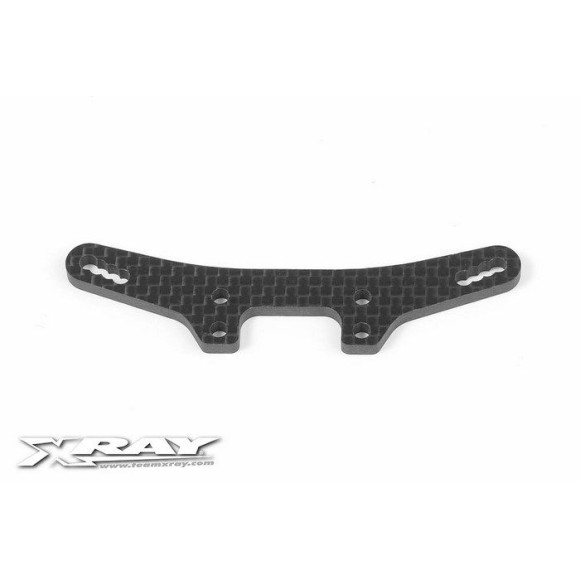 T4 SHOCK TOWER FRONT 3.0MM GRAPHITE - 302085 - XRAY