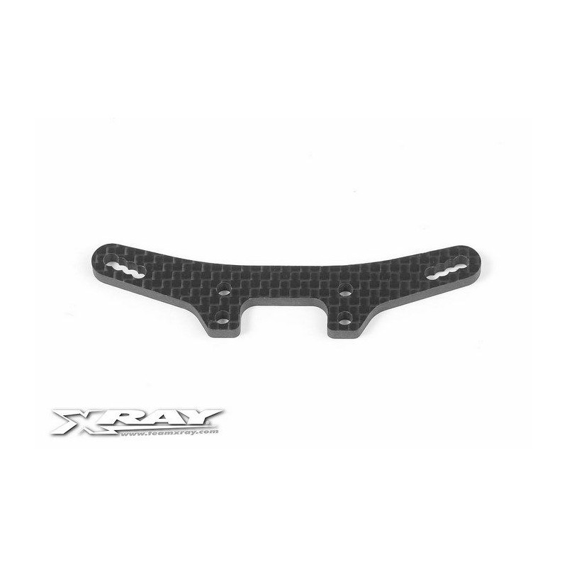 T4 SHOCK TOWER FRONT 3.0MM GRAPHITE - 302085 - XRAY