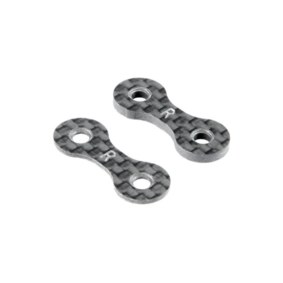 X4 Rear Roll-Center Carbon Spacer 1+2mm (1+1) - XRAY - 302124