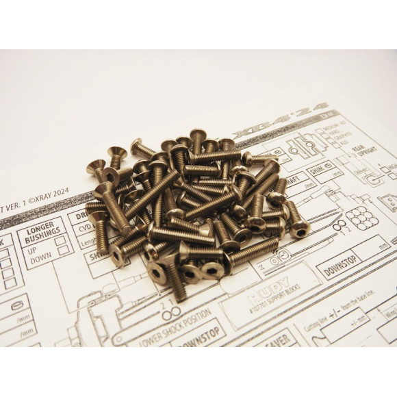Xb4C/D'24 Titanium Hex Socket Screw Set - HIRO SEIKO - 48935