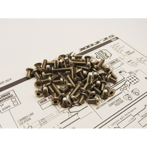  Xb2C/D'25 Titanium Hex Socket Screw Set - HIRO SEIKO - 48972