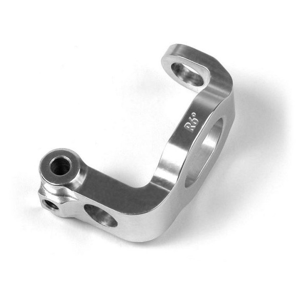Alu C-Hub Front Block, Right - 6° Deg. - Orange - XRAY - 302339