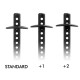 FRONT BODY MOUNT SET +1MM HEIGHT - 301323 - XRAY