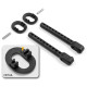 REAR BODY MOUNT SET +2MM HEIGHT - 301334 - XRAY
