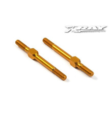 ALU ADJ. TURNBUCKLE M3 L/R 39 MM - ORANGE - SWISS 7075 T6 (2) - 30261