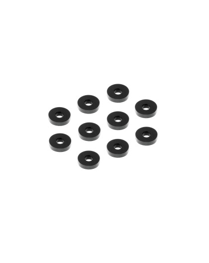 Rondelles alu noires 3x9x2.0mm (10) - XRAY - 303119-K