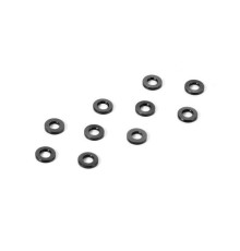 Rondelles alu noires 3x6x0.5 mm (10) - XRAY - 303121-K