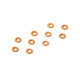 Rondelles alu oranges 3x6x0.5 mm (10) - XRAY - 303121-O