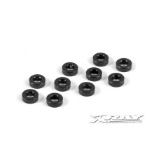Rondelles alu noires 3x6x2.0 mm (10) - XRAY - 303123-K