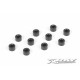 Rondelles alu noires 3x6x4.0 mm (10) - XRAY - 303127-K