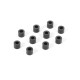 Rondelles alu noires 3x6x5.0mm (10) - XRAY - 303126-K