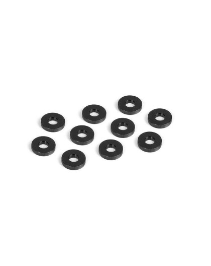 Rondelle alu noires 3x7.5x1.5mm (10) - XRAY - 303134-K
