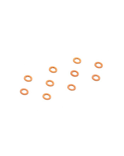 Rondelles alu oranges 3x5x0.5 mm (10) - XRAY - 303142-O