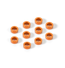 Rondelles alu oranges 3x5x2mm (10) - XRAY - 303140-O