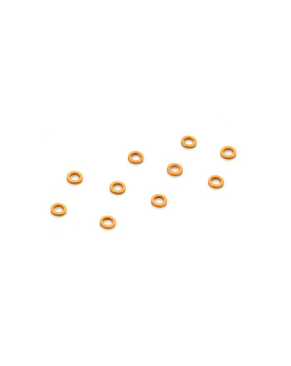 Rondelle alu 3x5x1.0mm Orange (10) - XRAY - 303141-O