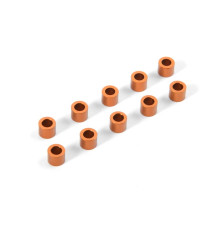 Rondelles alu oranges 3x5x4.0mm (10) - XRAY - 303144-O