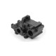 COMPOSITE FRONT-MID MOTOR GEAR BOX (3 GEARS) SET - GRAPHITE - NARROW-