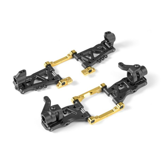 Brass Front Lower 1-Piece Holder - Rear - Fr - V2 - XRAY - 302721