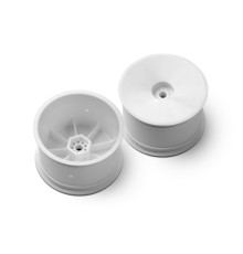 2WD/4WD REAR WHEEL AERODISK WITH 12MM HEX IFMAR - WHITE (2) - 329913-