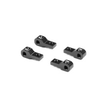 Support suspension avant 2 pièces +2mm - Noir (4) - XRAY - 332712