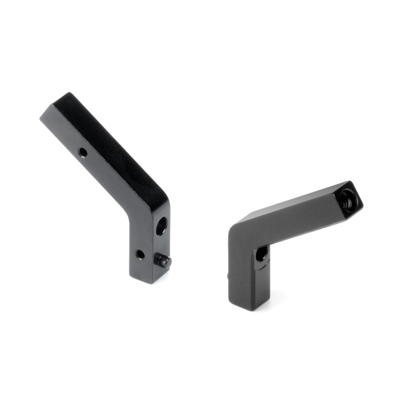 X4 Alu Shock Holder Rear Fixed For Uni Bulkheads (2) - XRAY - 302978