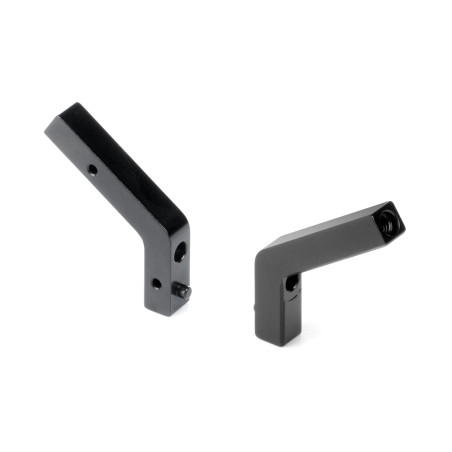 X4 Alu Shock Holder Rear Fixed For Uni Bulkheads (2) - XRAY - 302978