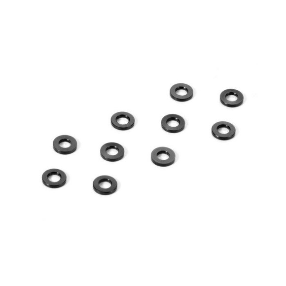 ALU SHIM 3x6x0.5MM - BLACK (10) - 303121-K - XRAY